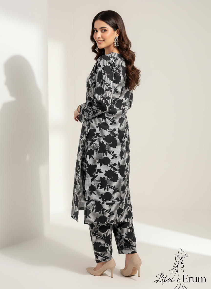 Midnight Floral Elegance